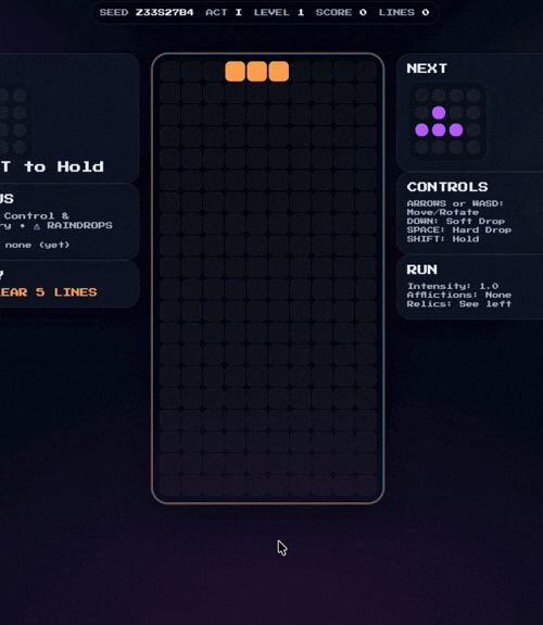 Tetrogue gameplay
